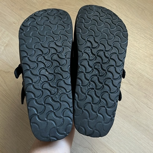 Birkenstock Birki’s Boston Clogs Black Cork Double Buckle Size Women’s 8 Men’s 6 - Picture 7 of 9